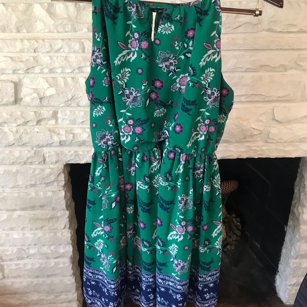 High neck summer dress